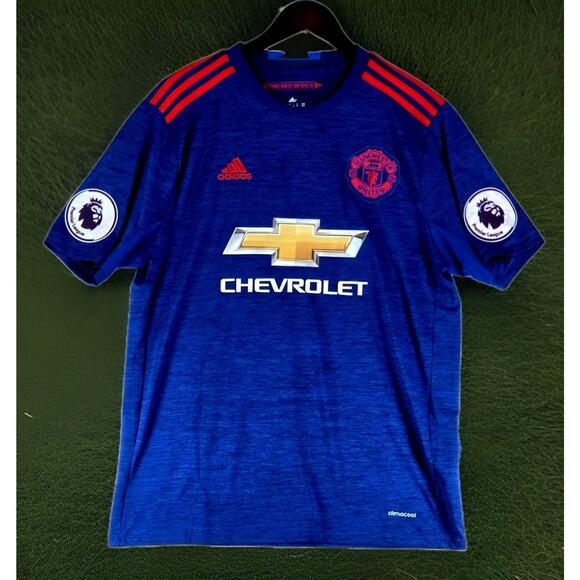 adidas Other - Adidas Climacool Manchester United Premier League Jersey Red Devils Pogba 6 Med